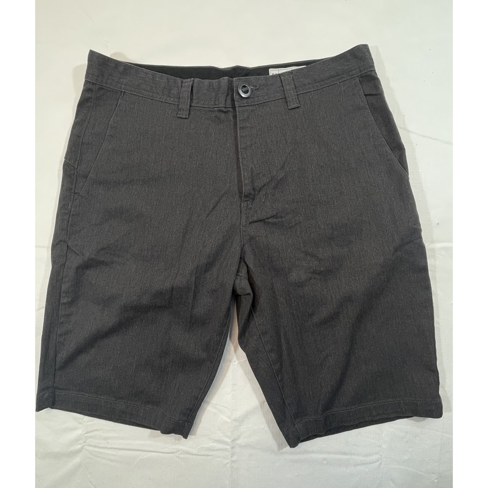 Volcom Gray Stretch Denim Shorts Men's 33 True To This Casual Skate Summer